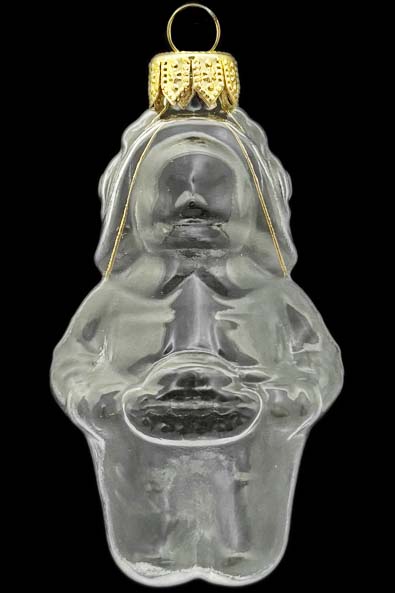 Стеклянная елочная игрушка Заготовка Танкист 9 см 161519800